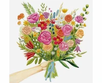 Greeting card Bunch of Flowers, 1 pc.